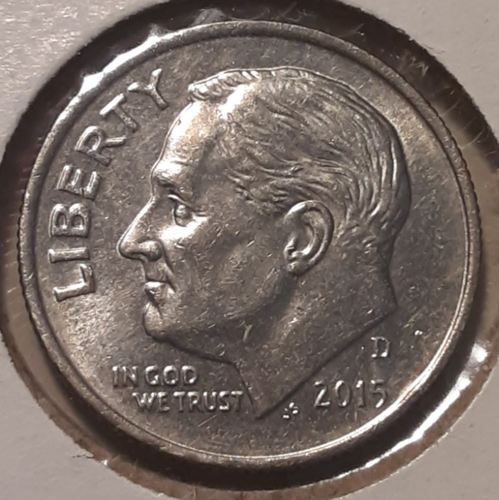 2015-D 10c Roosevelt Dime Denver Mint US coin (#35-2971/RB8) - Picture 2 of 3