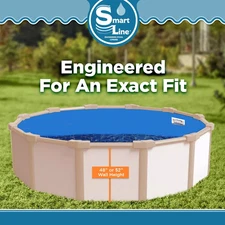 SmartLine Swirl Bottom Overlap Round 25 Gauge Above Ground Swimming Pool Liner