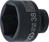 BGS 5205-38 Kraft-SteckschlüSsel-Einsatz Sechskant | Antrieb Innenvierkant 12,5