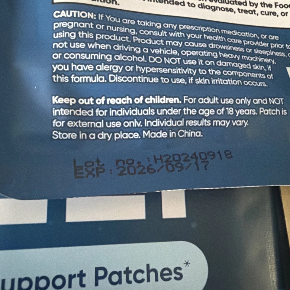 Lote de 5 parches de soporte para dormir Wellamoon 28 parches por NUEVO SELLADO - caducidad 17/09/26 Foto 4 de 4