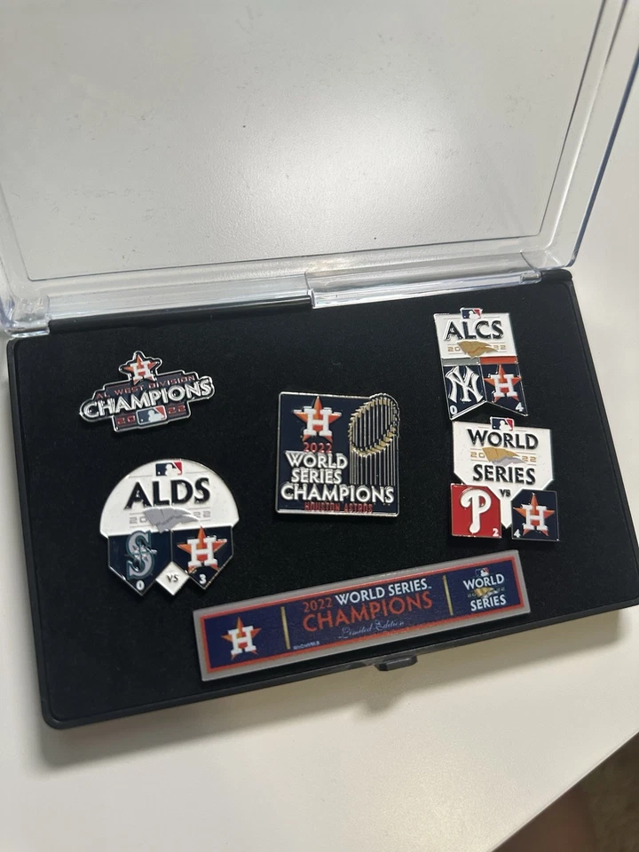 WinCraft Houston Astros 2022 World Series Champions Five-Piece Pin Set - Image 3 of 3
