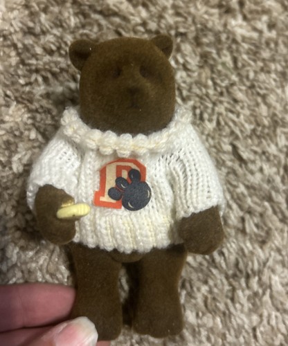 Gund Abiner Smoothie Jointed Bear Cookie White Sweater Chocolate Scent 1984 Rare - Picture 2 of 8