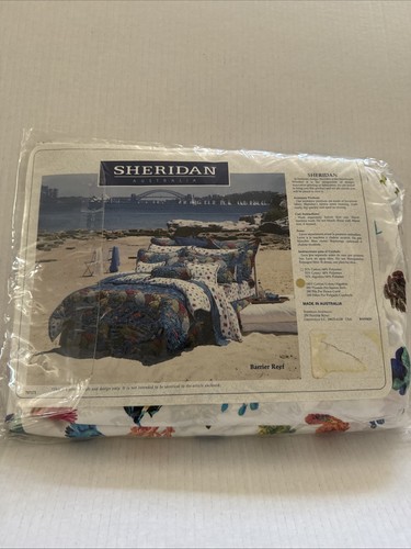 Sheridan Australia King Size Barrier Reef Fitted & Flat Sheet Set NEW - Picture 5 of 14