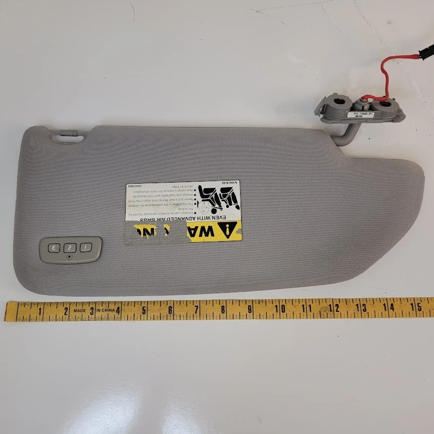Volvo XC90 2003-2006 parasol lado del conductor izquierdo con espejo retrovisor gris OEM Foto 3 de 3
