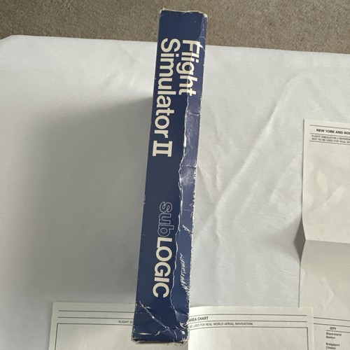 Flight Simulator II (Commodore 64, 1983) Vintage subLOGIC - TESTED - Picture 10 of 17