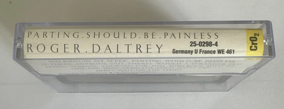 Roger Daltrey – Parting Should Be Painless Original 1984 WEA Cassette Europe - Image 4 of 4