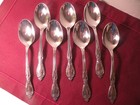 Set Of 8 Oneida Profile GALVESTON Stainless Place Oval Soup Spoons 6 3/4"