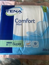 Tena Comfort Mini Super Incontinence Pads, 30-Pack