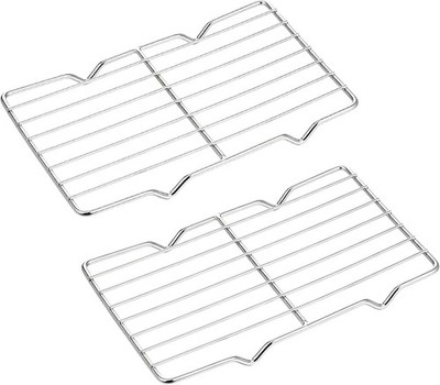 2pcs Roasting Rack Stainless Steel Wire Rack for Baking Sheet,5.3'' x 8.38''