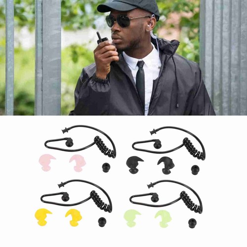 Earpiece Acoustic Tube Ergonomic Replacement Acoustic Coil Tube With Earbuds FY - Zdjęcie 8 z 34