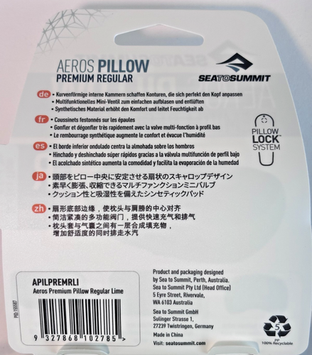 Set Of Two 2x Sea To Summit Premium Aeros Inflatable Air Pillows Regular G -NEW! - Picture 8 of 18