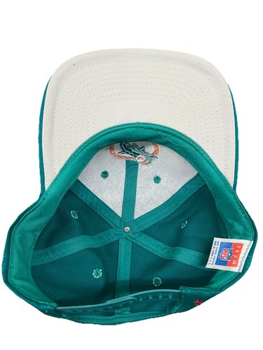 Vintage Miami Dolphins Drew Pearson Snapback Hat Cap 90s Embroidered AFC Teal - Picture 3 of 4