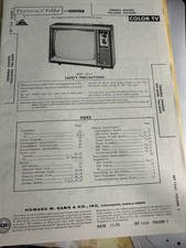 SAMS Photofact Set 1360 Folder 2 Toshiba TAC-6330 TAC-6350 Color TV Manual