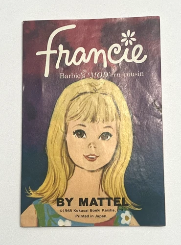 Vintage 1965 Mattel Barbie® FRANCIE BARBIE'S MOD'ern COUSIN INSERT BOOKLET ~ EXC