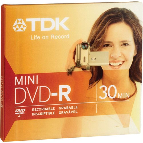 TDK 2x DVD R Media 1.4GB 80mm Mini Discs in Slim Jewel Case 1 Pack - Picture 1 of 2