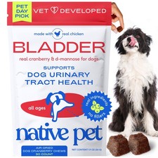 Dog UTI Treatment - Cranberry Supplement for Dogs - Supports Normal Bladder F...