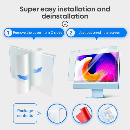 Blue Light Screen Protector for iMac 24” (2021-2024) - Eye Comfort Solution - Afbeelding 9 van 10