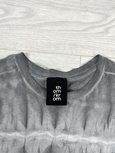 T-shirt Thom Krom Avante Garde grigio acido cotone leggero taglia M uomo - Foto 7 di 13