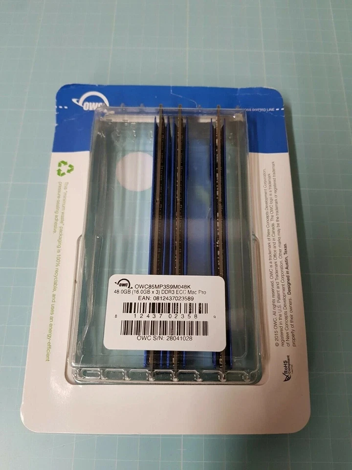 OWC 48GB (3x16GB) DDR3 ECC Memory Kit für Mac Pro OWC85MP3S9M048K UR _0.2_6 - Bild 3 von 3