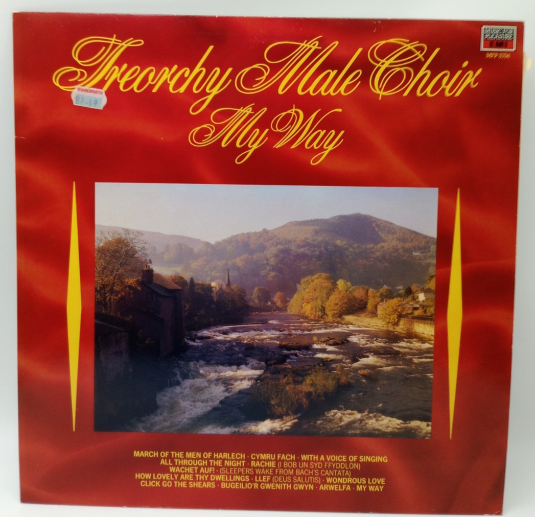 Treorchy Male Choir My Way Record LP Vinyl 1986 Folk World Country Religious