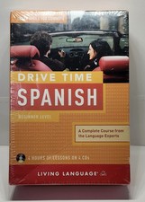 Drive Time Spanish: Beginner Level by Living Language 4 CD SEALED