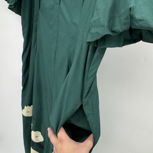 Abito midi Tuckernuck fiori egei Delaney XXXL 3XL camicia abito manica a sbuffo - Foto 7 di 10