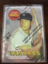 1996 Topps Mickey Mantle Reprint Finest #19 Mickey Mantle 1969 Topps Reprint