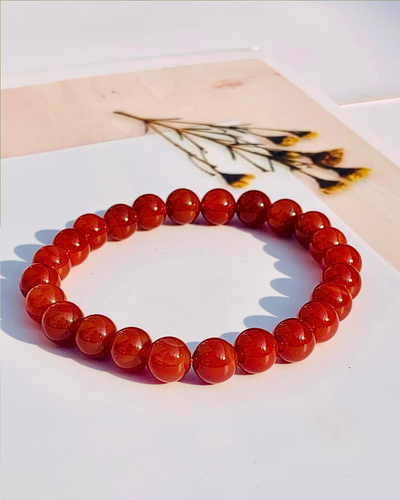 Natural Chalcedony Beads Bracelet In Round Stretch Beads Healing Bracelet - Picture 3 of 4