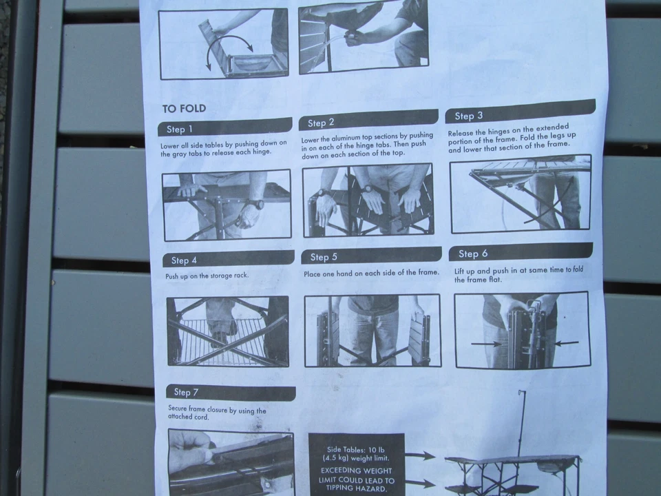 GCI Estación de Cocina Maestra Exterior Portátil Campamento Cocina Exterior Mesa Plegable. Foto 4 de 4