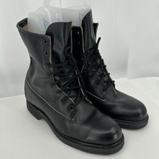 NWOB Vtg Biltrite ANSI Z41 PT83 1990 Boots Black Leather Steel Toe Men's size 8D