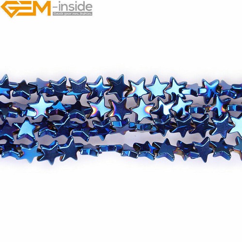 Hematite Assorted Stone Blue Metallic Coated Reflections Jewelry Making Beads - Picture 126 of 216