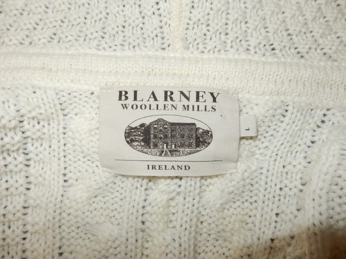 NWOT Blarney Woolen Mills Ivory/Bone 3/4 Length Sweater - L - Picture 7 of 9