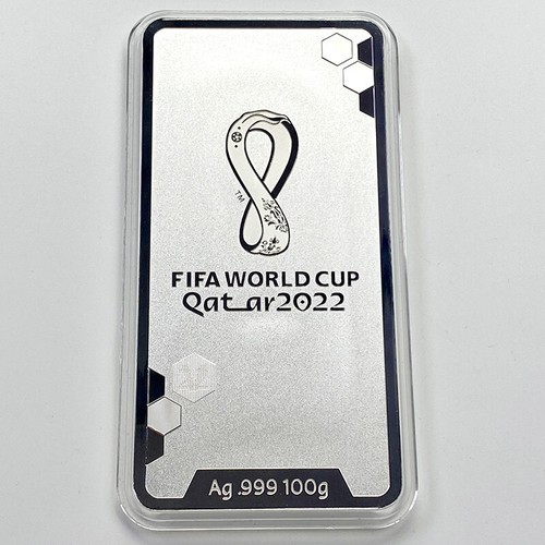 Copa Mundial FIFA Qatar 2022 Medalla de Plata Oficial Edición Limitada (100 g) - Imagen 3 de 6