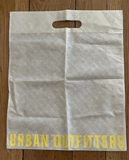 Urban Outfitters Cream Reusable Shopping Tote Gift Bag 14.5” W X 17.5” H