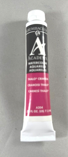 Grumbacher Academy Watercolor Paint Lot of 5 Burnt Umber Blue Yellow Crimson Blu - Picture 4 of 7