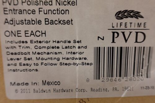 Baldwin Soho Sectional Handleset w/5485V Lever LH Double Cylinder 85386.055.LDBL - Picture 3 of 24
