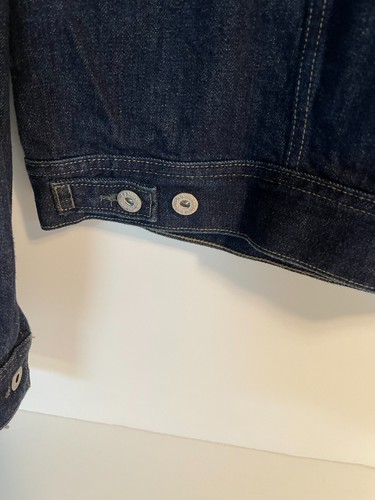 J. Crew Mens Rigid Denim Jacket Navy Blue Mens Size XL - NWT - 第 8/13 張圖片
