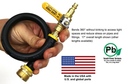Blowout Winterize RV: Air Compressor Plug to Garden Hose Faucet Blow Out Adapter - Bild 19 von 29