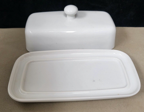 Porcelain Butter Dish with Lid - Picture 2 of 2