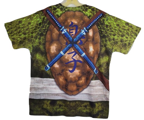T-shirt conchiglia tartarughe ninja mutanti adolescenti costume Halloween taglia XL verde TMNT - Foto 2 di 6