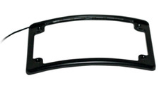 Custom Dynamics Black Low Profile Radius License Plate Frame LED Harley