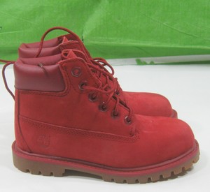 red and gold timberland boots