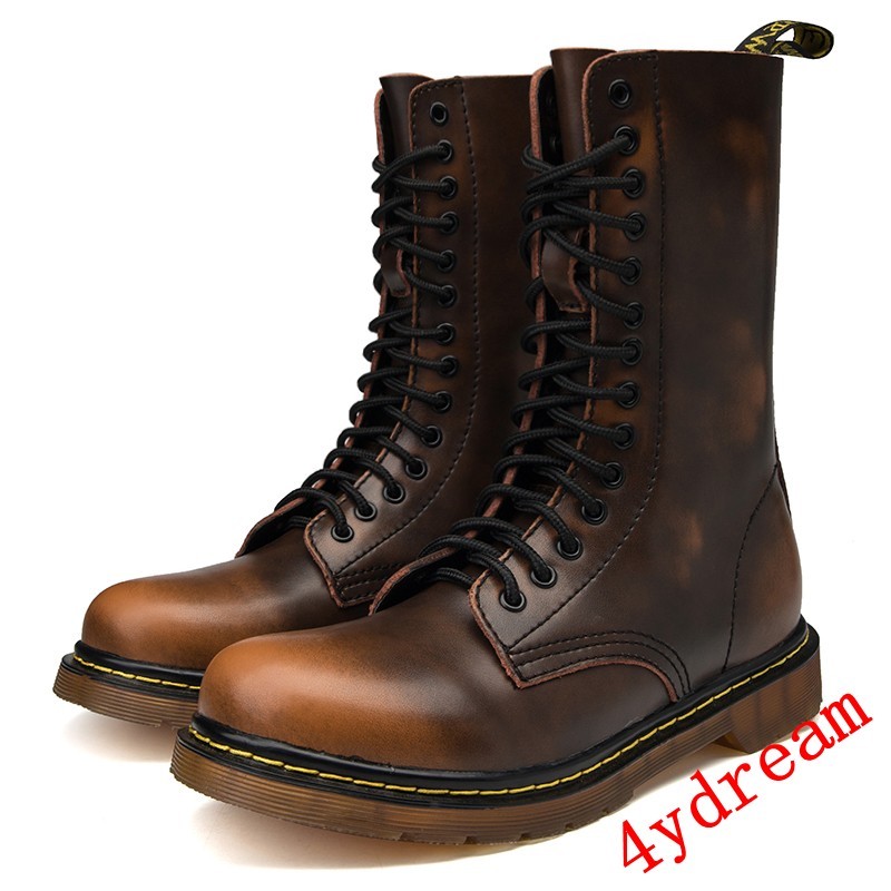 Uomo Ankle Stivali Pelle Casual Punk Up Shoes Lace Up Punk Round Toe High Top Motor Shoes 5bf4ae Uomo Ankle Stivali Pelle Casual Punk Up Shoes Lace Up Punk Round Toe High Top Motor Shoes 5bf4ae