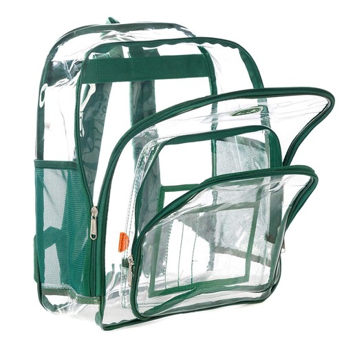NiceAndGreat Heavy Duty Clear Backpack Transparent Quality School Bag Large S... - Picture 6 of 9