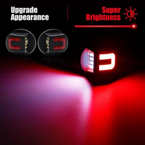 2X Lámpara LED de montaje de etiqueta de parachoques trasero para Ford F150 F250 F350 - Imagen 6 de 11