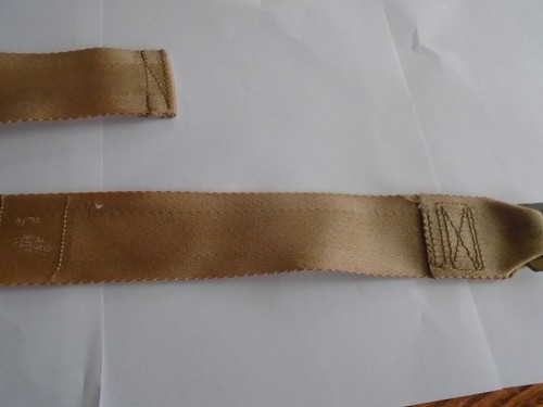 1968 1969 FORD MUSTANG MACH 1 SHELBY COUGAR TORINO CYCLONE TAN REAR SEAT BELT - Picture 3 of 8