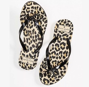 kate spade leopard flip flops