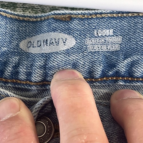 Old Navy Jeans Mens 30X32 Blue Loose Straight Leg Casual Classic Preppy - Picture 2 of 9