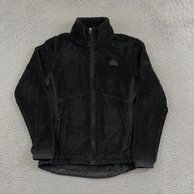 north-face sherpa zip mock neck fleece outdoor jacket
