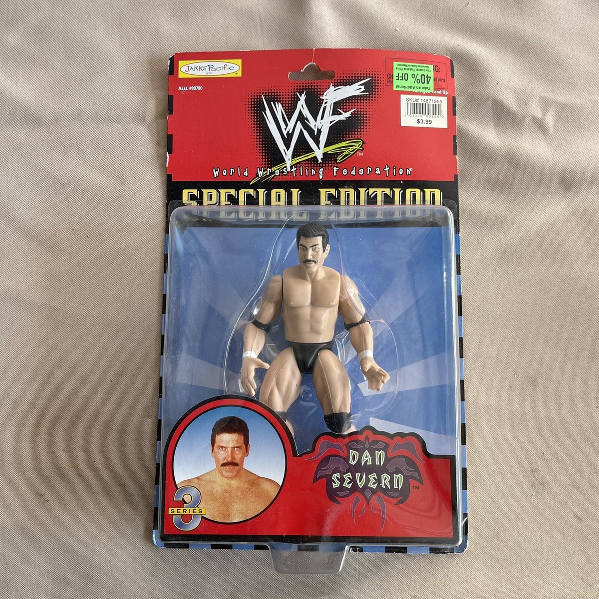 1998 WWF Jakks DAN SEVERN Series 3 • Special Edition 80775 WWE UFC